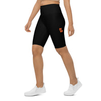 MW Orange Biker Shorts